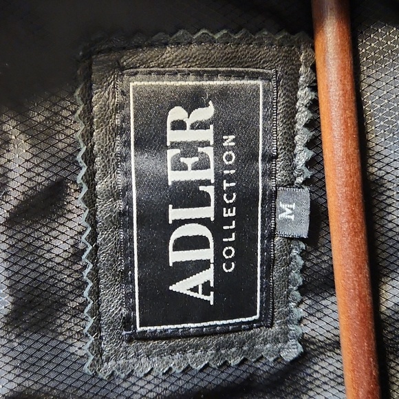 Vintage black Adler Collection leather coat women's M - Picture 4 of 5